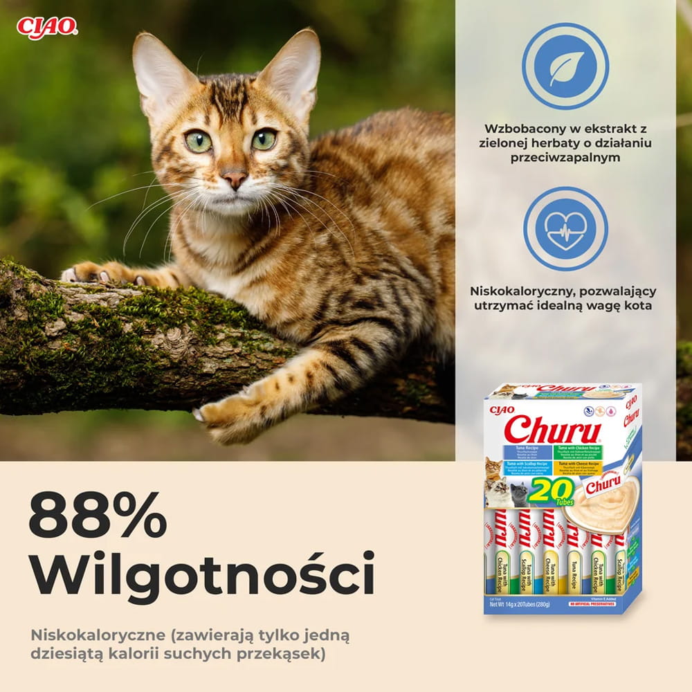 Inaba Churu Variety Przysmak dla Kota Owoce Morza 40x14g